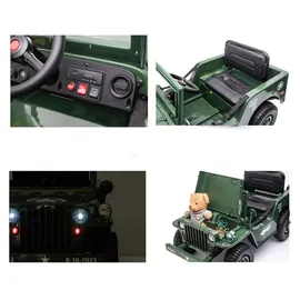 ES-Toys Elektro Auto Offroad Militär Grün (12V7A)