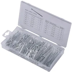 SWSTAHL Splinte-Sortiment, 555-tlg., gerade Sortiment, Splinte  S8048