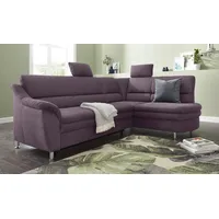 sit&more Ecksofa SIT & MORE "Cardoso L-Form", grau (anthrazit), B:250cm H:90cm T:175cm, Luxus-Microfaser (90% Polyester, 10% Polyamid);Flachgewebe (100% Polyester);Struktur (100% Polyester), Sofas, Ecksofa, mit Federkern, wahlweise mit Bettfunktion und Schubkasten