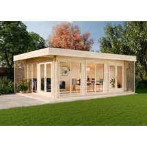 Alpholz Gartenhaus Viva B 4,92 x 6,68 m Beige