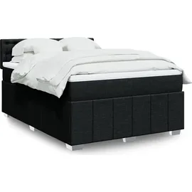vidaXL Boxspringbett 140 x 200 cm Schwarz