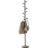 YAMAZAKI 7067 BRANCH Garderobe, braun, Stahl/ABS Harz, Minimalistisches Design, 28 x 28 x 176 cm (LxBxH)