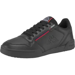 Sneaker KAPPA, Gr. 40, rot (schwarz, rot), Synthetik, Textil, kontrastfarbene Details, sportlich, Schuhe