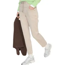 Cecil Washed-Look Hose Capri beige XXL