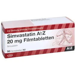 Simvastatin AbZ 20 mg Filmtabletten 50 St