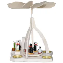 Fa. Volker Zenker Erzgebirgische Volkskunst Tischpyramide Pinguine bunt BxHxt 21x26,5x14,5cm NEU bunt