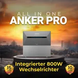 Anker SOLIX 2 E1600 PRO 3,2 kWh Speicher, Erweiterungsakku für Solarbank 2 Serie