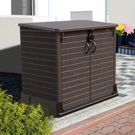 VCM Mülltonnenbox 850 L  braun