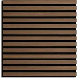 HPFloor Akustikpaneele Holz 60x60cm Wandpaneele Holz schwarz |Innenwanddeko in Holzoptik Wandverkleidung| geölt | Quadratisch | 21mm|4er-Set | schwarzer Filz | Smoked Oak