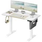 Songmics Höhenverstellbarer Schreibtisch elektrisch, 120/140/160 cm Platte