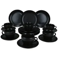 Mambocat Panther Kaffeeservice 18-tlg. schwarz