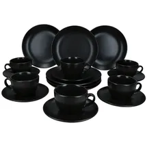 Mambocat Panther Kaffeeservice 18-tlg. schwarz