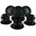Mambocat Panther Kaffeeservice 18-tlg. schwarz