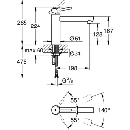 Grohe Concetto chrom 31128001