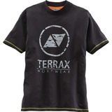 Terrax Herren, T-Shirt Workwear Gr.M schwarz/limett