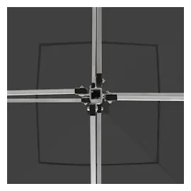 vidaXL Profi-Partyzelt Faltbar Aluminium 3x3 m Anthrazit