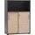 MÖBELPARTNER Metz Aktenschrank 80,1 x 38,2 x 113,4 cm silber