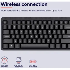 Trust ODY II Leise Tastatur DE