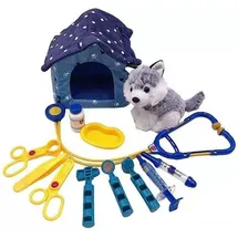 OEM Hund mit einem Erste-hilfe-set