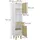 Vicco Arla Hochschrank 40 x 161 cm Weiß/Eiche Holzwerkstoff