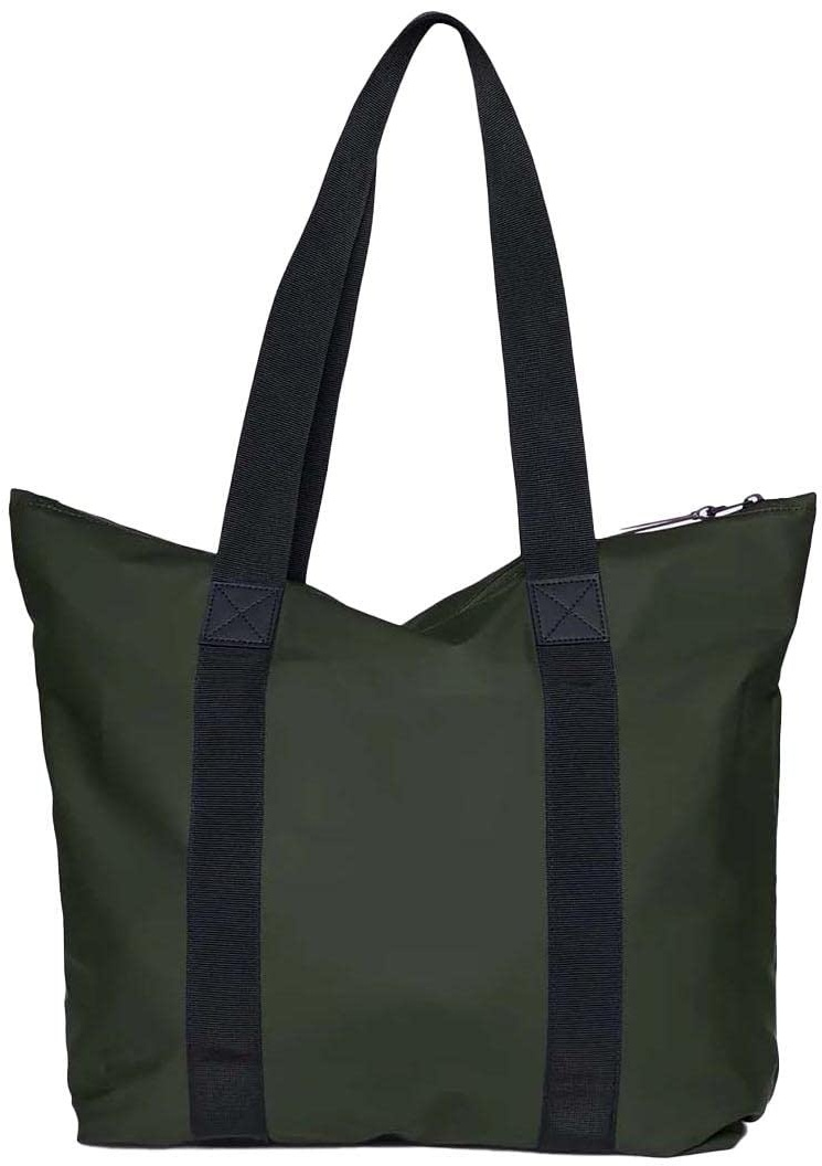 RAINS Damen Tote Bag Rush Tasche, 03 Grün (Grün) - Einheitsgröße