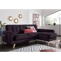 exxpo - sofa fashion Ecksofa Nappa, kompakt und komfortabel, bequem, zeitloses Design, L-Form, tolle Detailverarbeitung, inkl. Bettfunktion und Bettkasten rosa