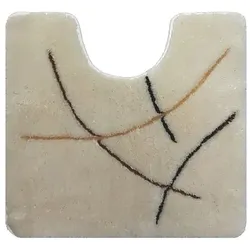 WC-Vorleger Mikado 55 x 60 cm Polyacryl Beige Creme