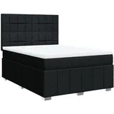vidaXL Boxspringbett 140 x 200 cm Schwarz