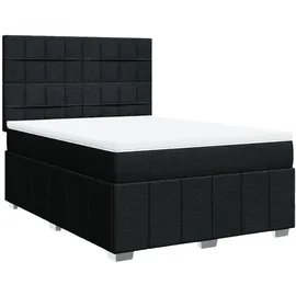 vidaXL Boxspringbett 140 x 200 cm Schwarz