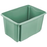 keeeper Aufbewahrungsbox mit Dreh-/Stapelsystem, 54,5 x 39 x 29,5 cm, 45 l, Emil, Nordic Green