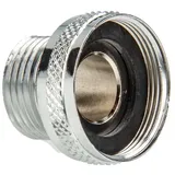 tecuro Aufnahme Adapter für Ausläufe an Armaturen M22 x1 auf 3/8 Zoll Außengewinde, Ms-verchromt