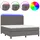 vidaXL Boxspringbett 180 x 200 cm Grau