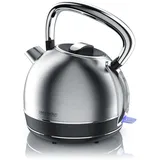 Arendo Wasserkocher Retro 1,7 l Silber