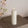 Deluxe Homeart LED Stumpenkerze 15 cm weiß