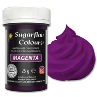 sugarflair colours Sugarflair Lebensmittelfarbe Pasta Pastel Magenta, Pasta Lebensmittel Farbe für Fondant und Marzipan, Spectral Concentrated Paste Colours - 25g