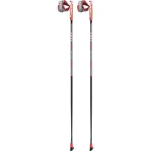 Leki Smart Flash 130 cm rot-schwarz-weiß