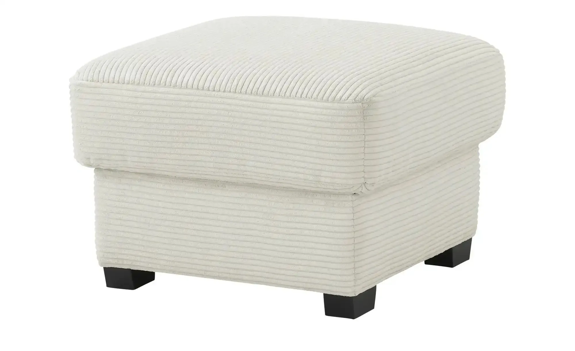 bobb Hocker mit Boxspringpolsterung  Lisa de Luxe , grau , Maße (cm): B: 61 H: 47 T: 61.0