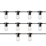 MARELIDA LED Solar Lichterkette 4,5m transparent 10-flammig