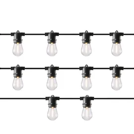 MARELIDA LED Solar Lichterkette 4,5m transparent 10-flammig
