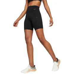 Nike Damen Go Firm-Support High-Waisted 8" Shorts blau