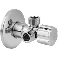 VA Albertoni Doppel-Eckventil DN15 (1/2'') 2x Anschluss DN10 3/8