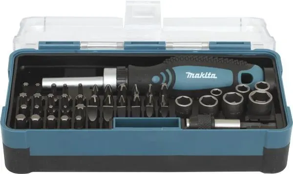 Makita, Bits, Ratschen und Bit-Set (Kreuz Phillips PH M2, Kreuz Pozidriv PZ M1, Kreuz Pozidriv PZ M2, Kreuz Phillips PH M3, Innensechsrund TX M40, Innensechsrund TX M10, Innensechsrund TX M15, Innensechsrund TX M20, Innensechsrund TX M30, Kreuz Phillips PH M1)