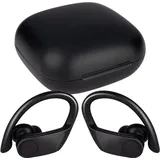 Grundig Kopfhörer Kabellos Bluetooth - True Wireless Sport Earbuds - Headset Bis zu 30 Stunden Spielzeit - USB-C Schnellladung - Bequemer Sitz - Schwarz