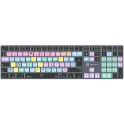 Logickeyboard LKB-FCPX10-TM-UK, Volle Größe (100%), Kabellos, Bluetooth, QWERTY,