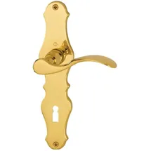 HOPPE Langschildgarnitur Weimar M112SLN/2007 MS F73 BB 72mm grau/bronze