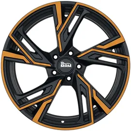 mam wheels MAM Rs5 matt black front copper 8.5x20 ET 35 5/120 Alufelge Schwarz