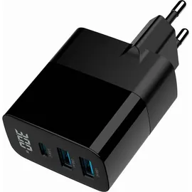 Gembird TA-UC-PDQC30LCD-BK-02 GaN 30W 3 Ports LCD Schwarz