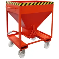 Bauer Südlohn Silobehälter SRE 375, lackiert, Feuerrot