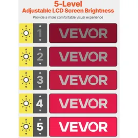 Vevor Tragbare digitale Lupe, 5 Zoll HD elektronische Leselupe, Lesehilfe für Sehschwäche, 2- bis 48-facher Zoom, mit 13 MP Nah- & Fernobjektiv, 26 Farben, AV- & HDMI-Ausgang, klappbarer Griff