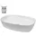 luxebath Aufsatzwaschbecken Oval 60,5 x 14 x 38 cm